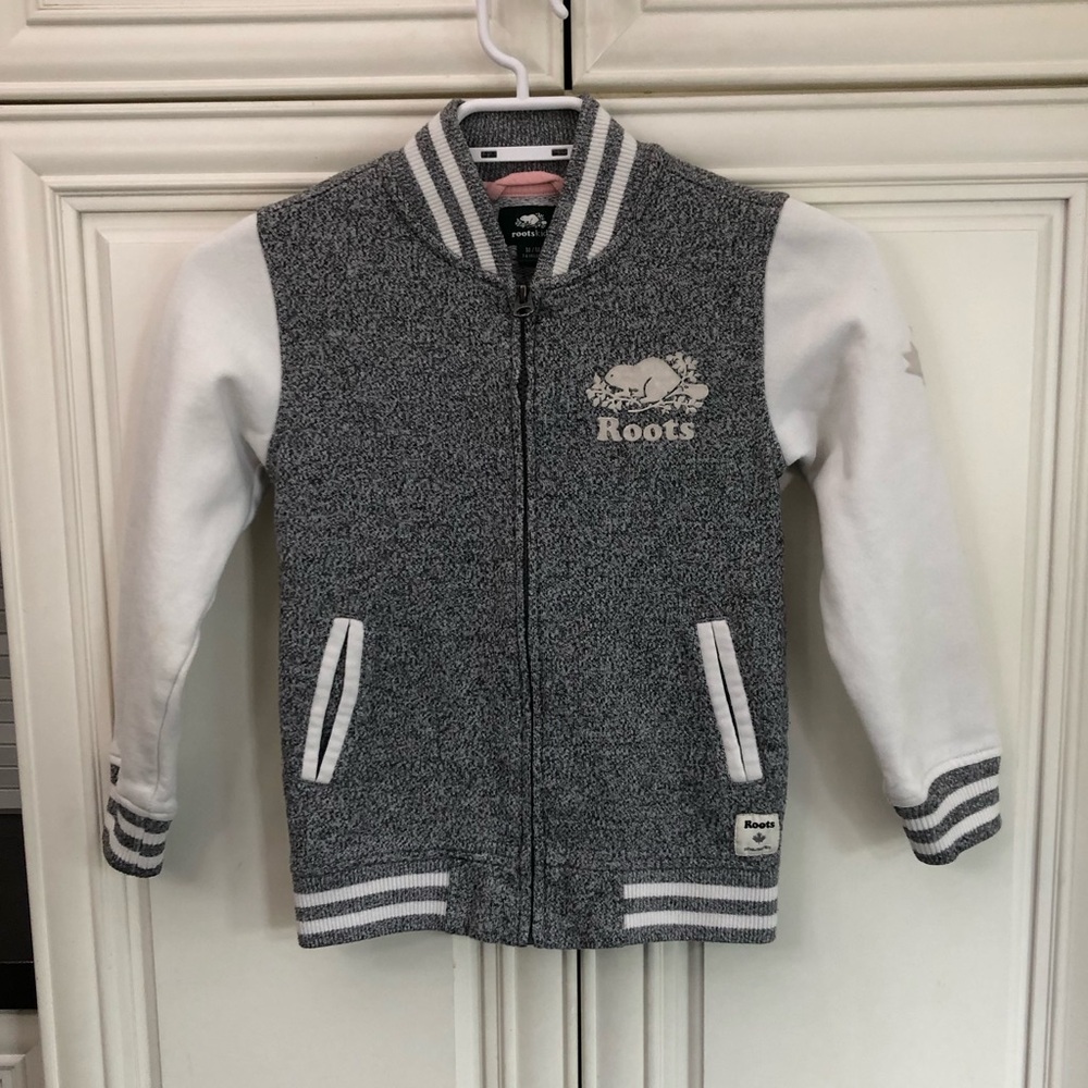 Roots girls Varsity Letterman style jacket